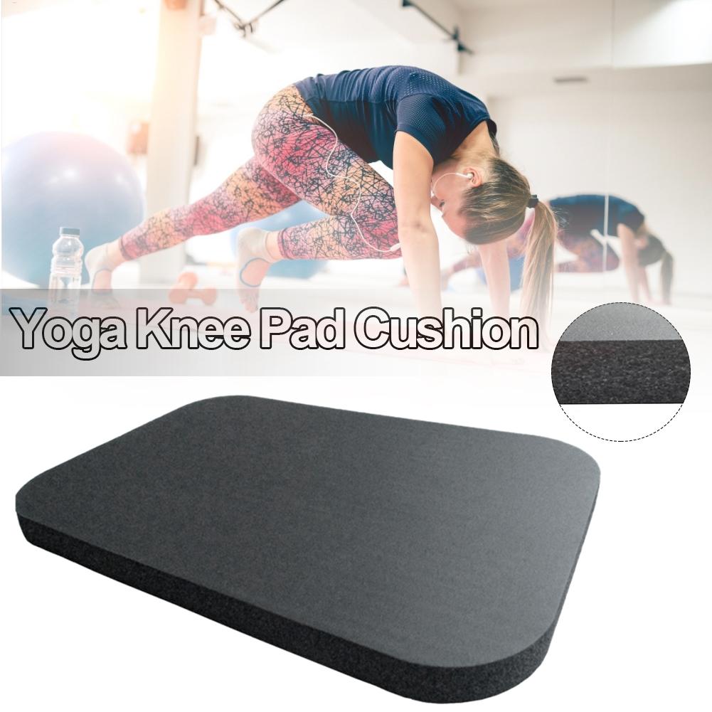 Pilates Yoga Matte - Almohadilla negra para rodillas de yoga,