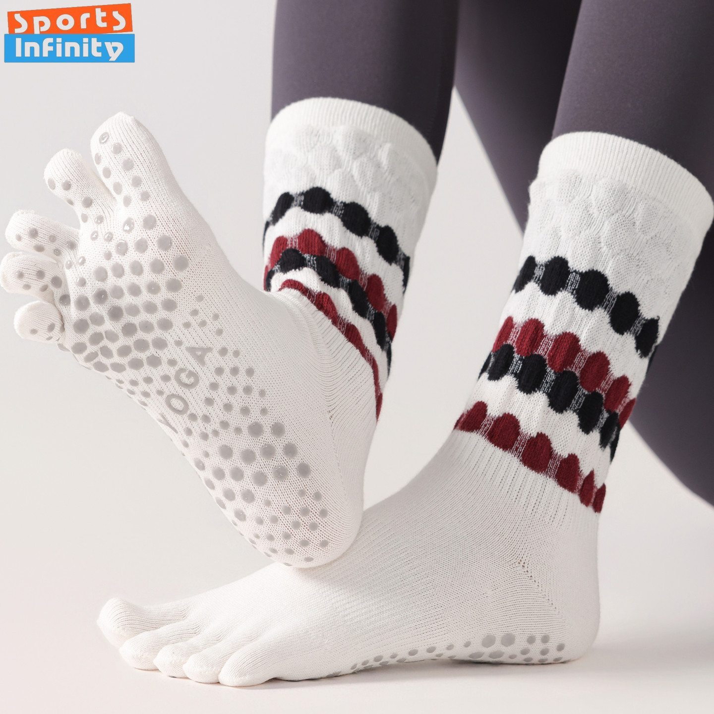 Fitness Yoga Pilates - Calcetines de Yoga de cinco dedos