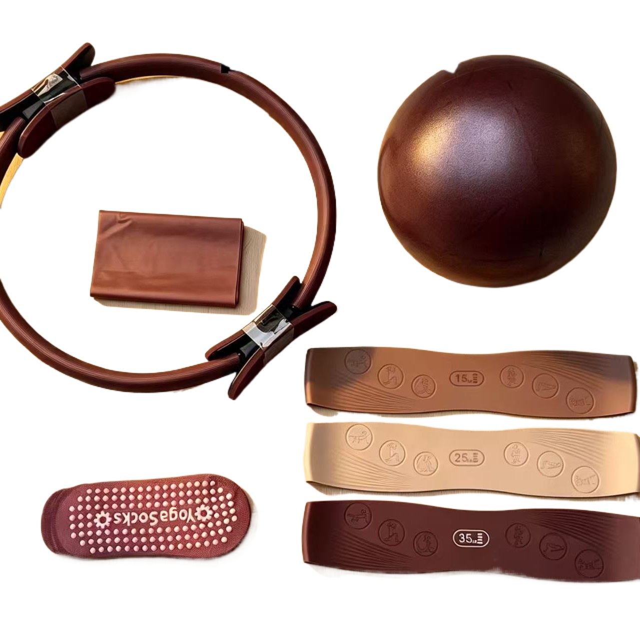 Pilates And Yoga Combined - Anillo de Pilates, Cinturón de Estiramiento