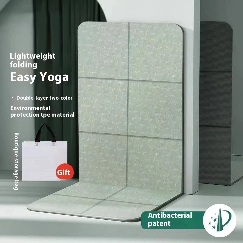 Estera de Yoga portátil plegab - Pilates Yoga Matte reseña y precio