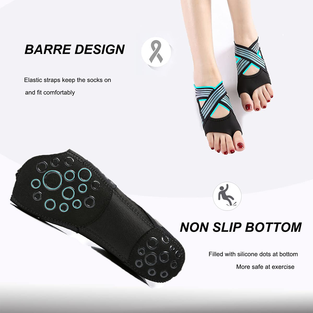 1 par de calcetines antidesliz - Pilates Yoga Fit reseña y precio
